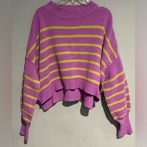 Free People Easy Street Cropped Sweater